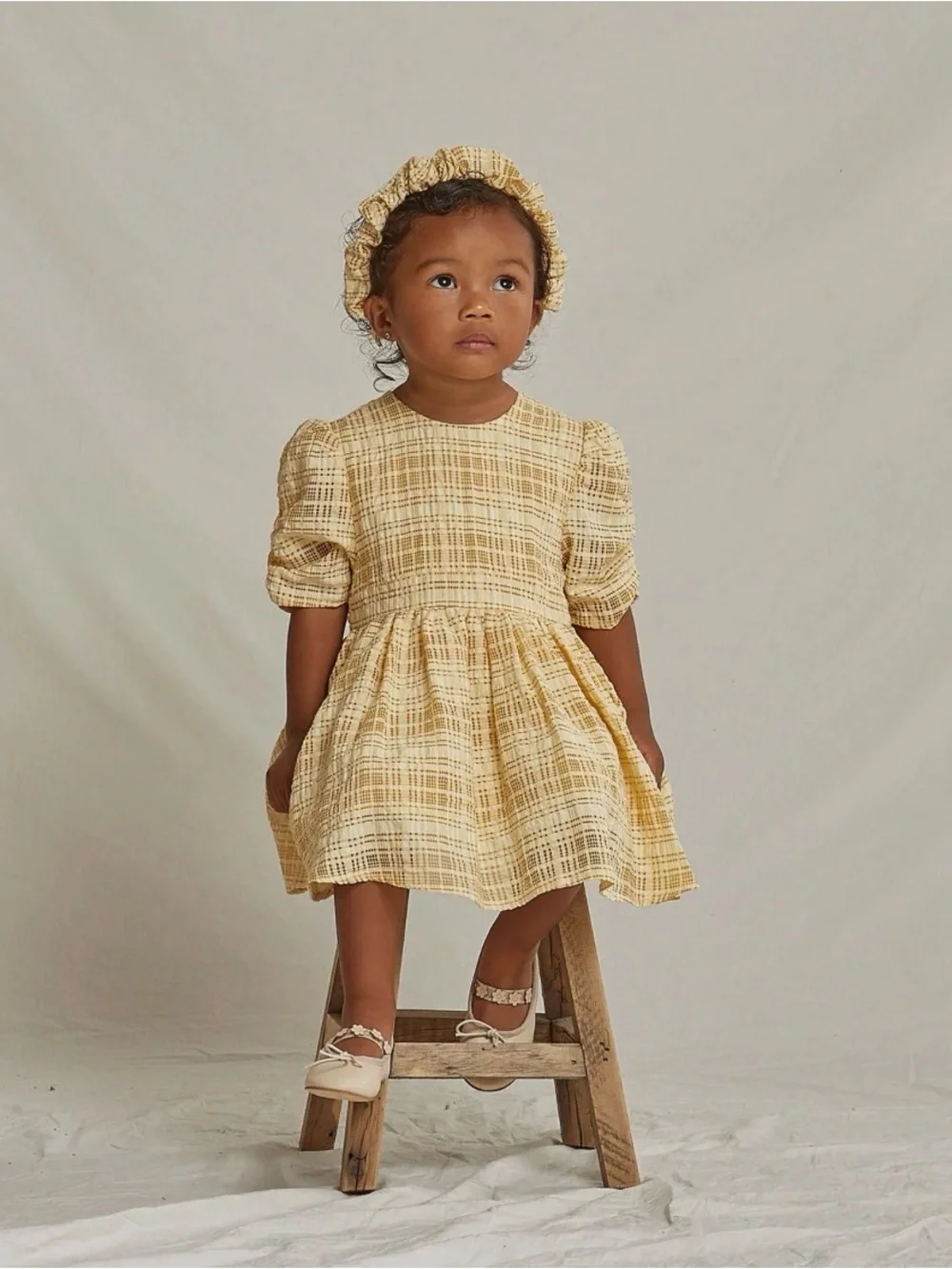 Rylee + Crew / Noralee Flower Girl Josie Dress in Natural